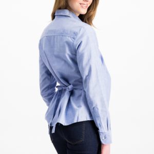 Blusa Casual Maternidad Gabardina Oxford 100% Algodón